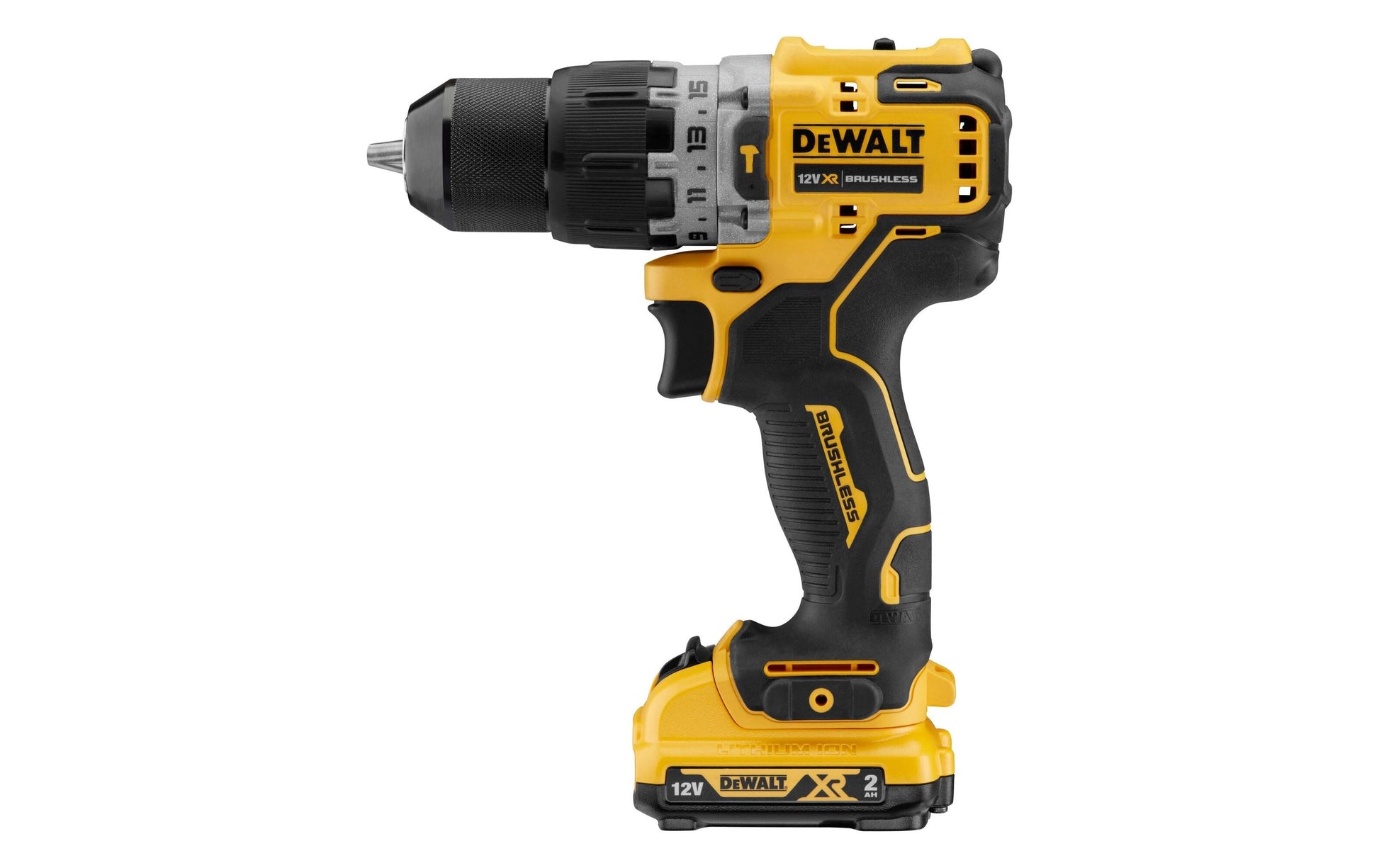 DeWalt Schlagbohrschrauber DCD706D2-QW – 12 V (XR) – Schnellspannbohrfutter – mit Akku & Ladegerät – Koffer
