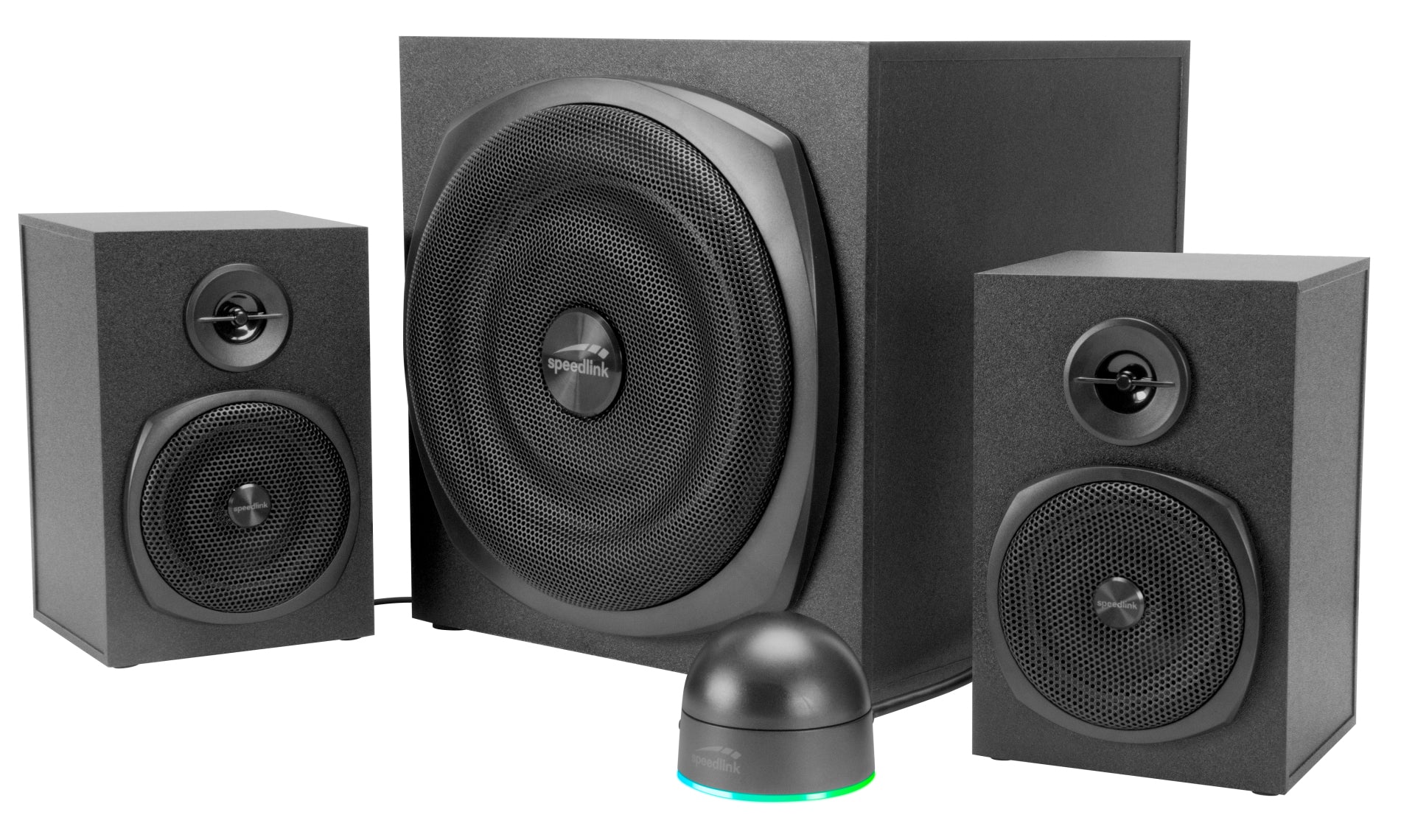SPEEDLINK GRAVITY LT – PC-Lautsprecher – 2.1, 40 W, 3,5 mm, Schwarz