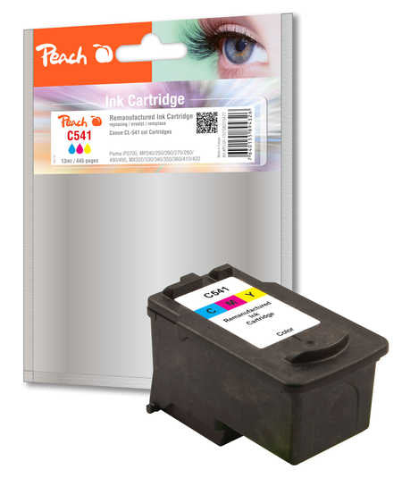 Peach CL-541 Dreifarbig Tintenpatrone (Kompatibel) – 445 Seiten – für Canon Pixma MG2140/2150/2250 …