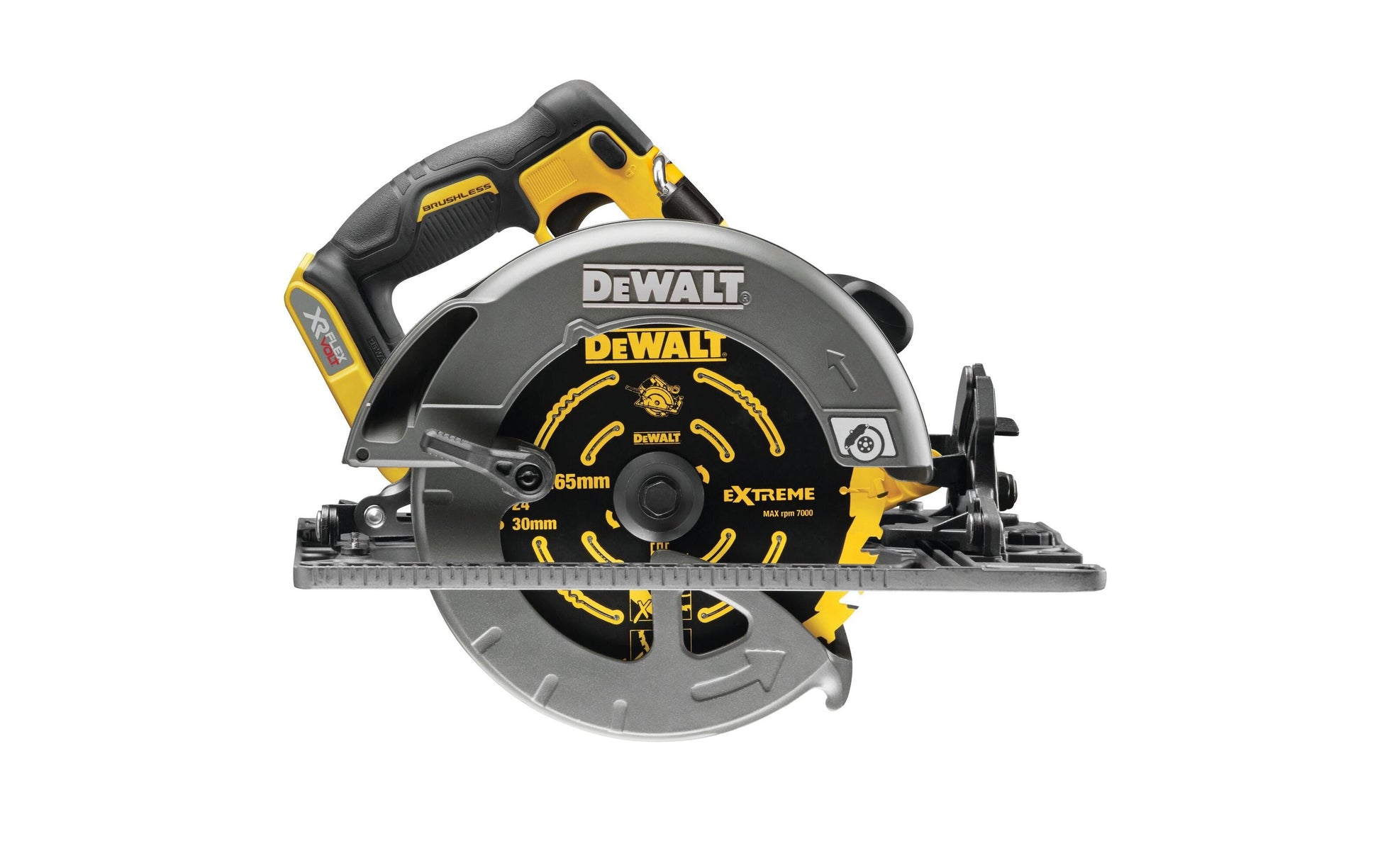 DeWalt FlexVolt Akku-Handkreissäge – 54 V – 2450 W – Solo, Koffer – XR FlexVolt