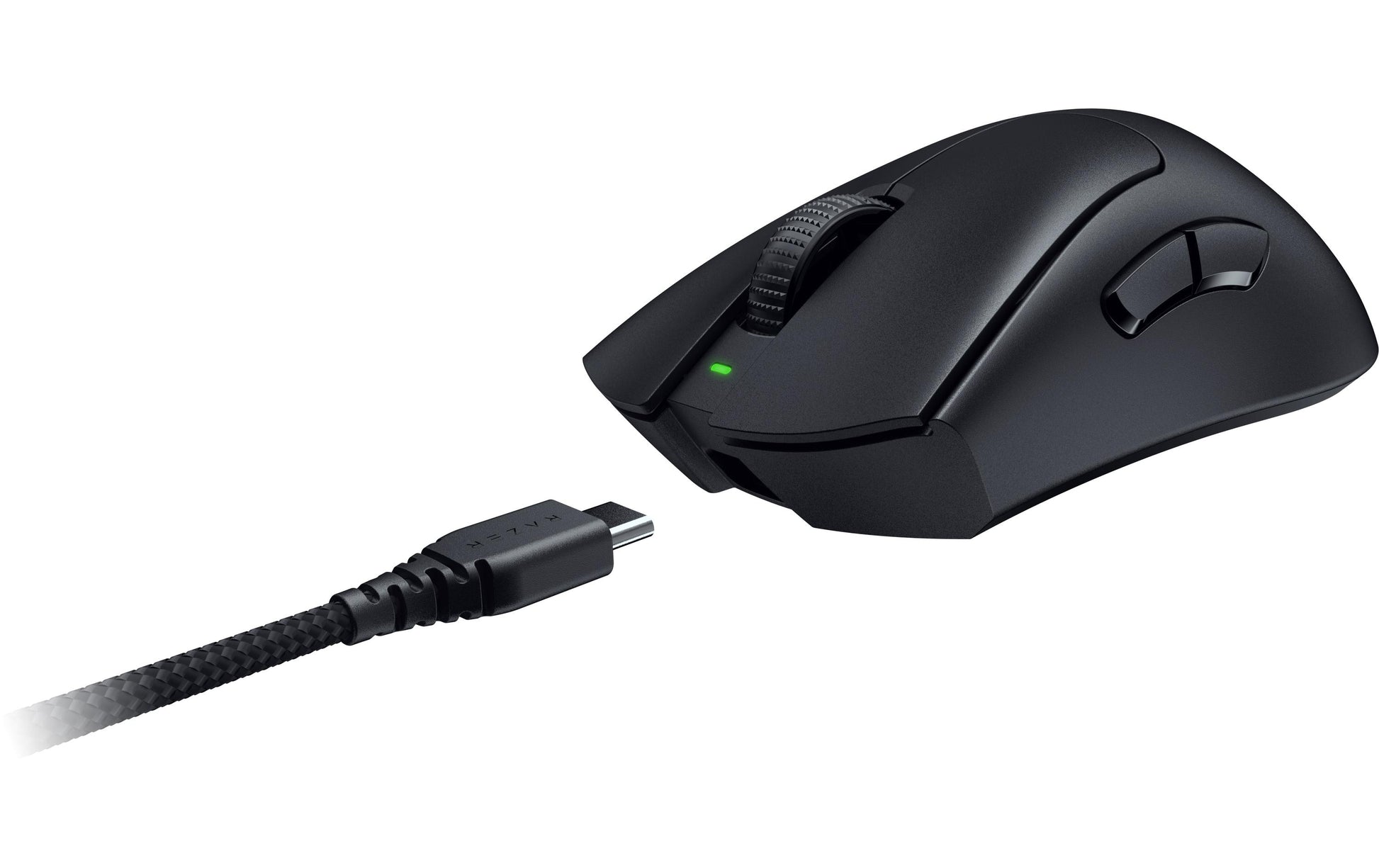 Razer DeathAdder V3 Pro Gaming-Maus – kabellos, 30'000 dpi, 1'000 Hz, 5 Tasten, für Rechtshänder, schwarz