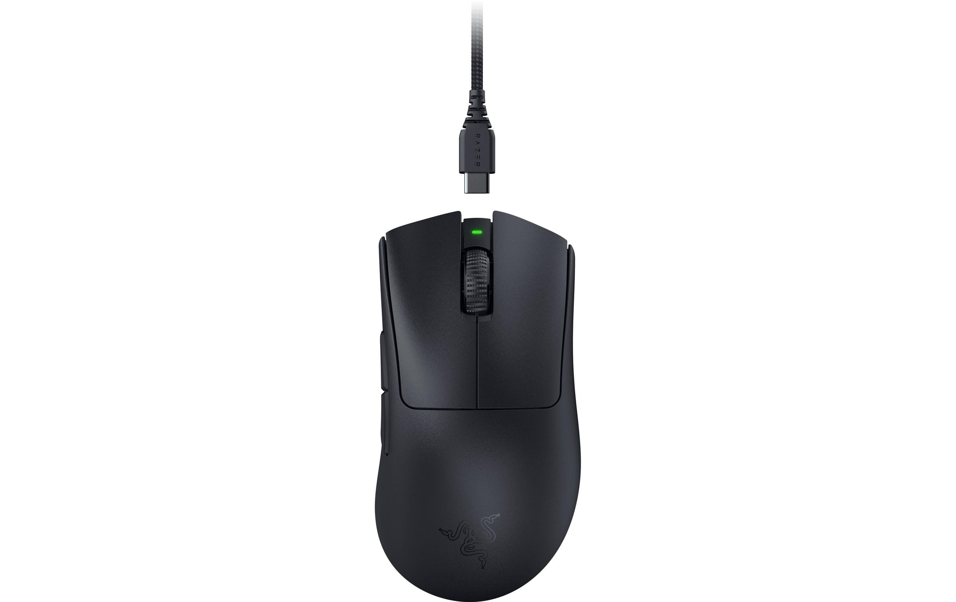 Razer DeathAdder V3 Pro Gaming-Maus – kabellos, 30'000 dpi, 1'000 Hz, 5 Tasten, für Rechtshänder, schwarz