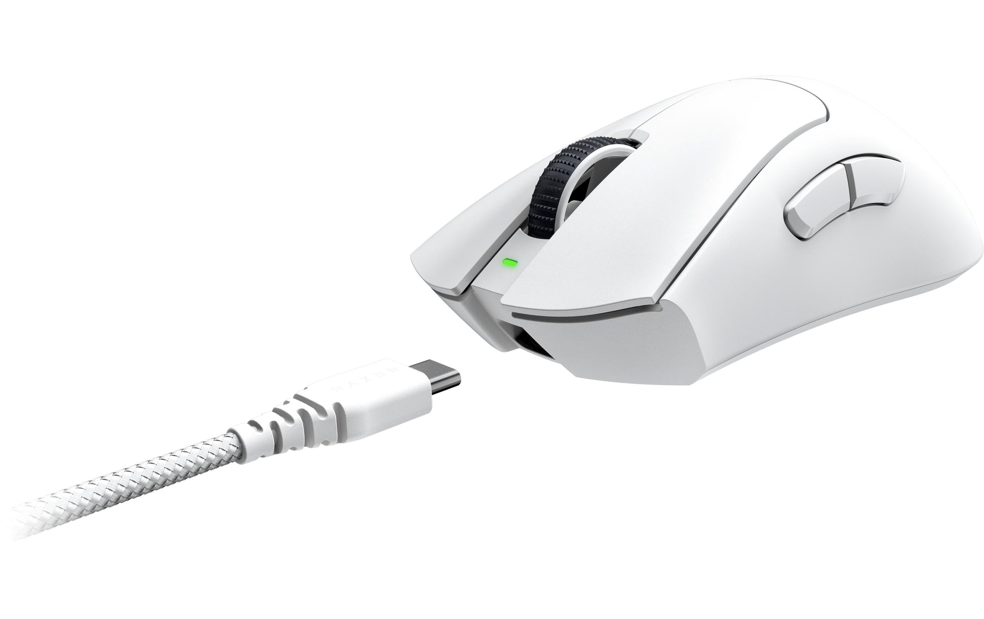 Razer DeathAdder V3 Pro Gaming-Maus – kabellos, USB-A, 30'000 dpi, 1'000 Hz, 5 Tasten, für Rechtshänder, umschaltbar