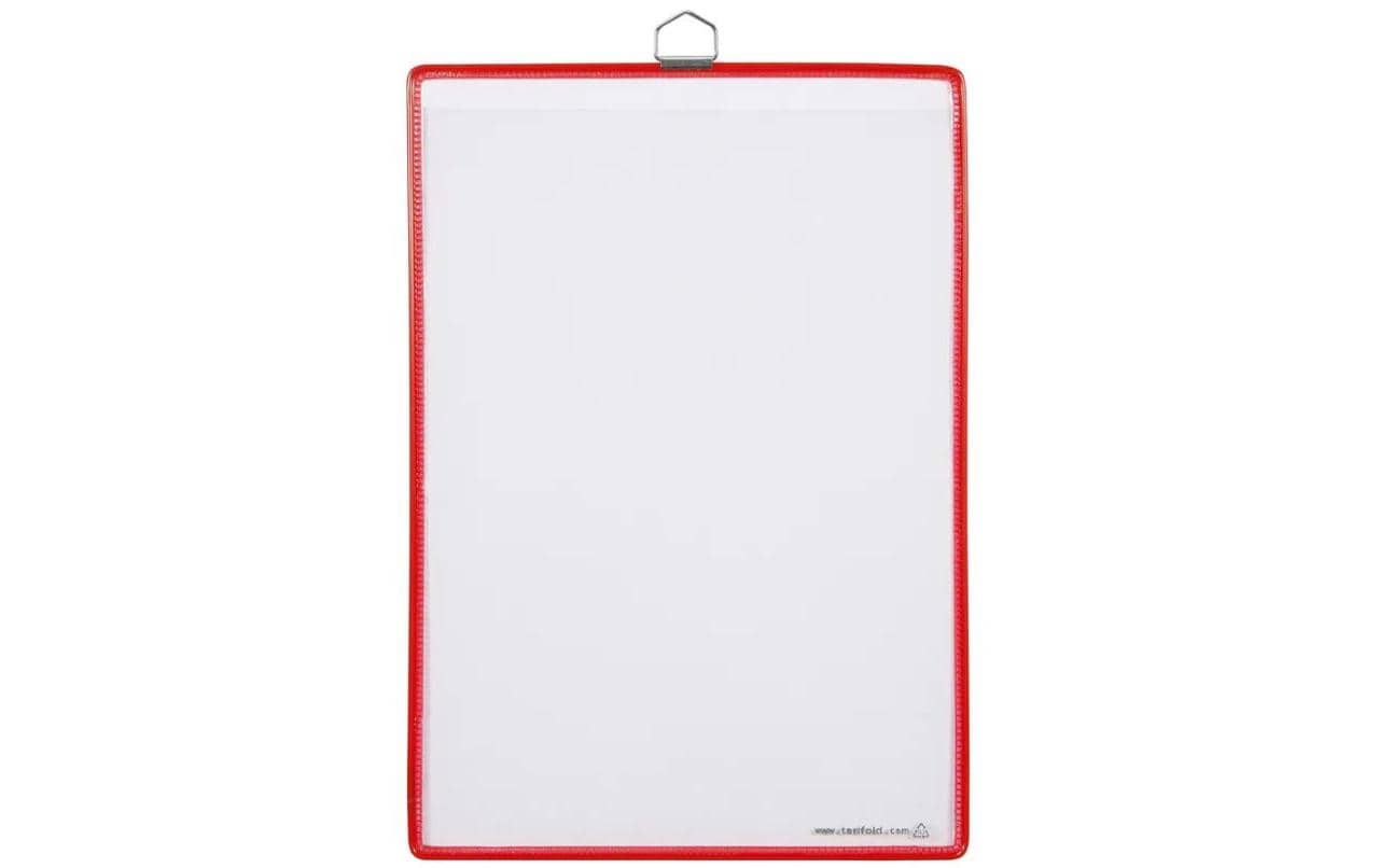 Tarifold Hänge-Sichttaschen 154503 – A4, rot, 5er-Pack