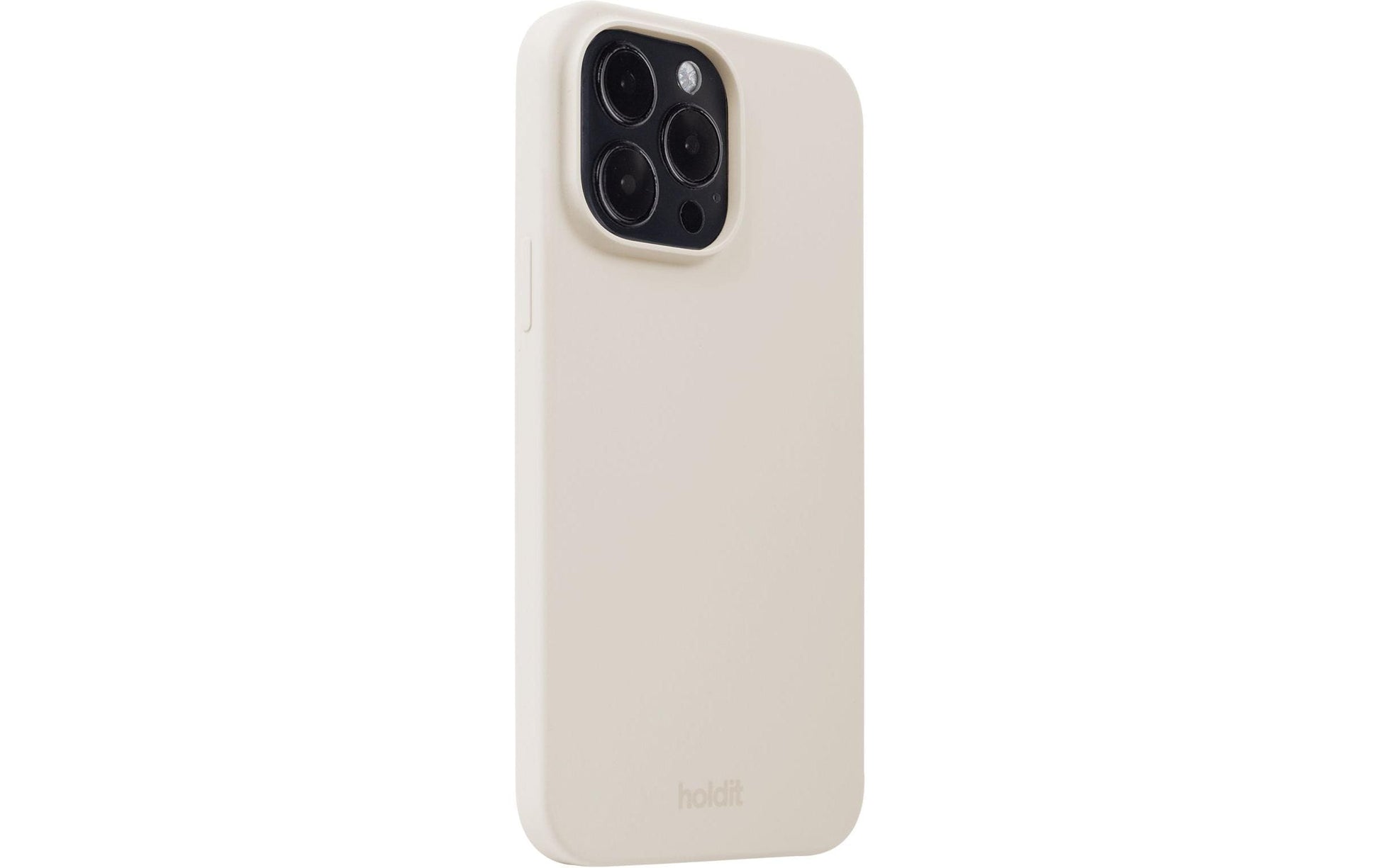 Holdit Silikon Rückcover – für Apple iPhone 15 Pro Max, Silikon, Hellbeige