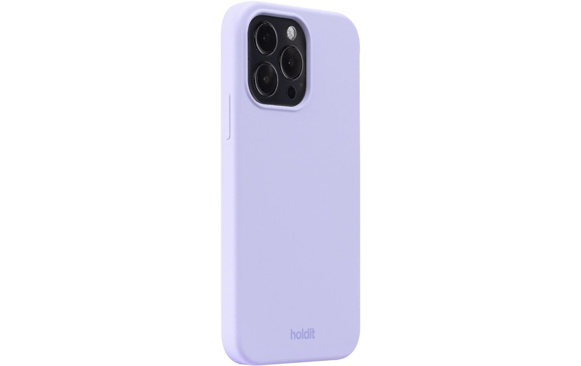 Holdit Backcover – für Apple iPhone 15 Pro Max, Silikon, Lavendel, kabelloses Laden, kratzresistent