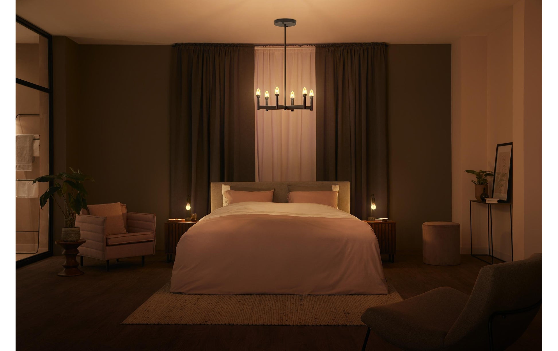 Philips Hue Smart-Leuchtmittel E14 Kerze – Warmweiss 2200–4500 K, 350 lm, 4,4 W, Bluetooth – 2 Stk.