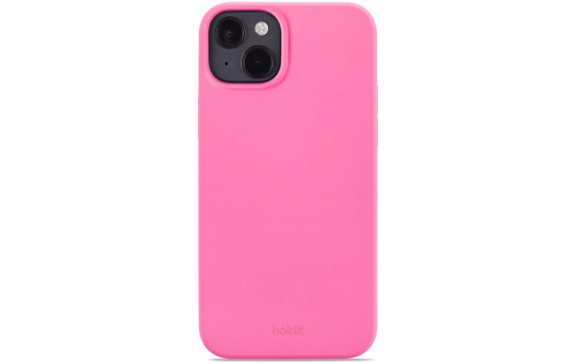 Holdit – Backcover – für Apple iPhone 15 Plus – Rosa – Silikon – kabelloses Laden