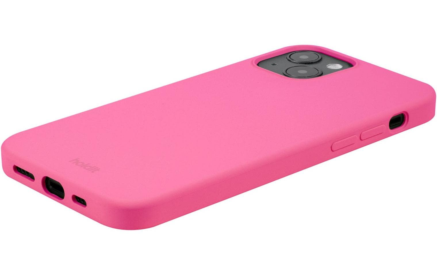 Holdit – Backcover – für Apple iPhone 15 Plus – Rosa – Silikon – kabelloses Laden
