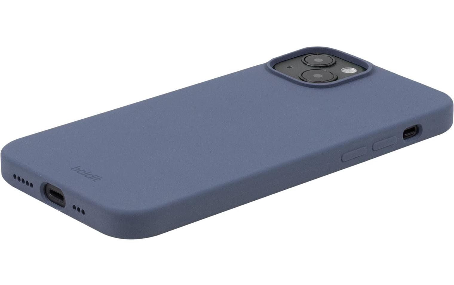 HoldIt Backcover – für Apple iPhone 15 Plus, Silikon, Pacific Blue