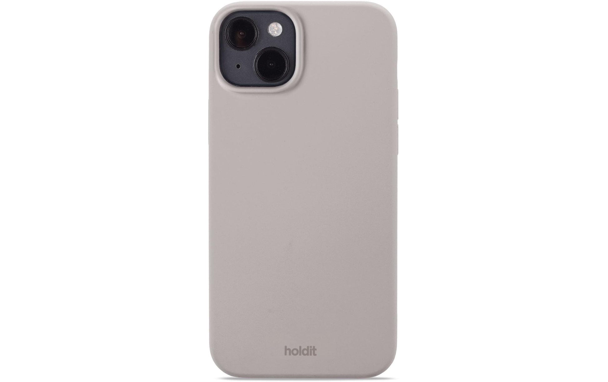 HoldIt Backcover – für Apple iPhone 14 Plus, Silikon, Taupe