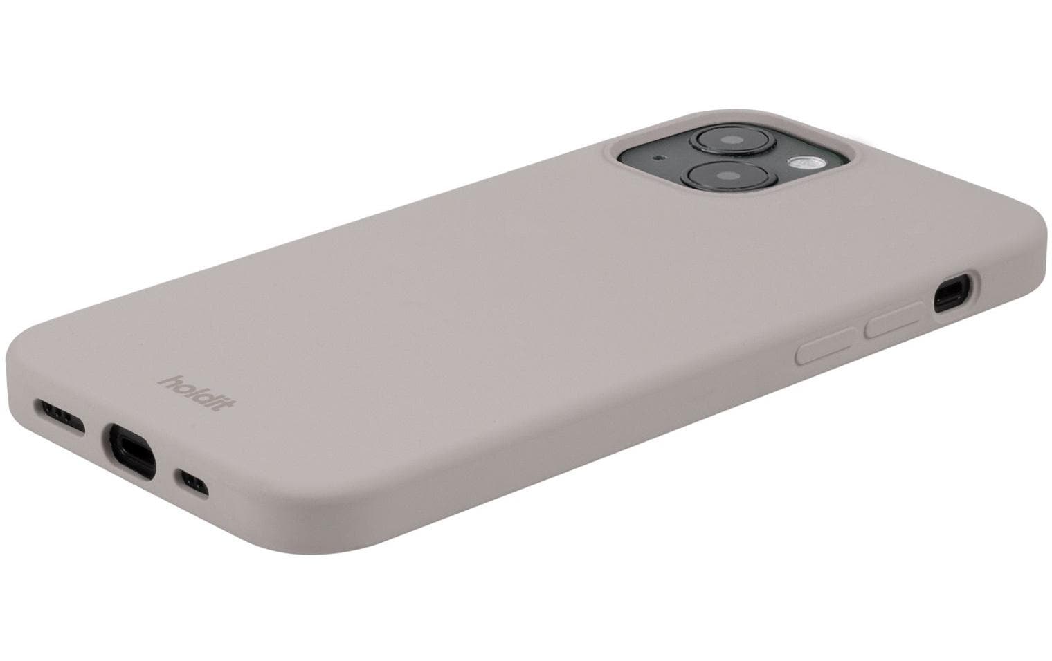 HoldIt Backcover – für Apple iPhone 14 Plus, Silikon, Taupe