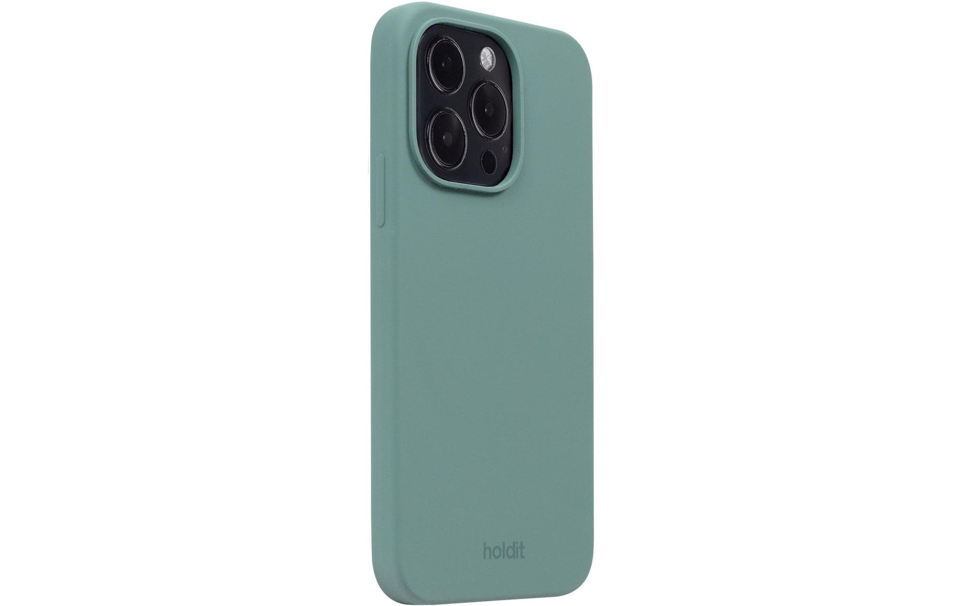 HoldIt Backcover – für Apple iPhone 14 Pro, Silikon, Moosgrün