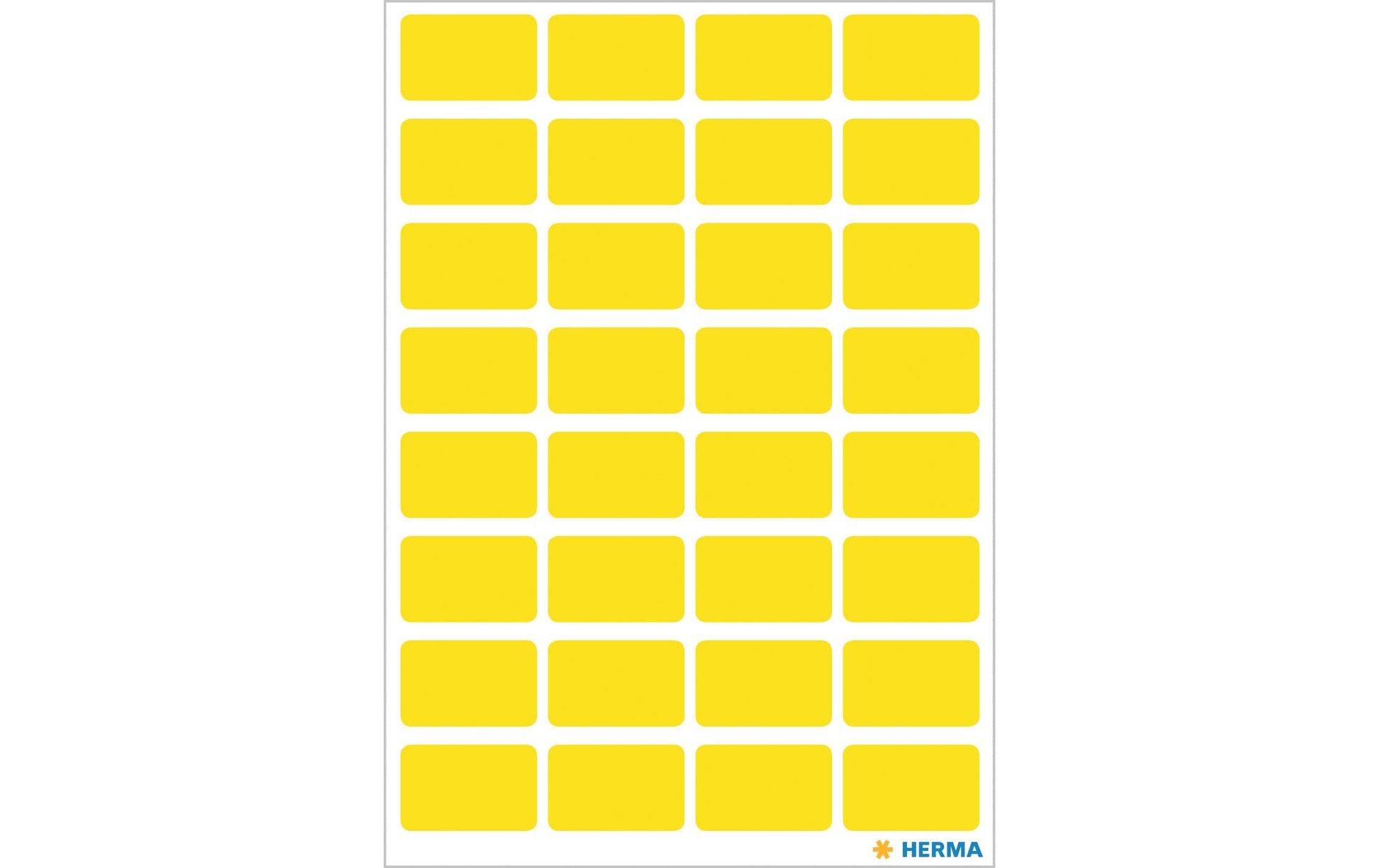 HERMA Vario Schuletiketten – 12 × 19 mm, Abgerundete Ecken, 160 Stk, 5 Bogen, Papier, Permanent Haftend