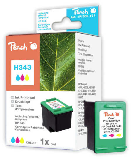 Peach 343 Dreifarbig Tintenpatrone (Kompatibel) – 505 Seiten – für HP DeskJet 460 …