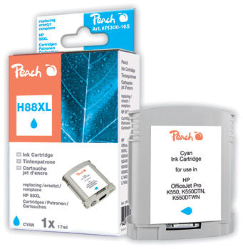 Peach 88XL Cyan Tintenpatrone (Kompatibel) – 1'750 Seiten – für HP OfficeJet Pro K5400/550/8600