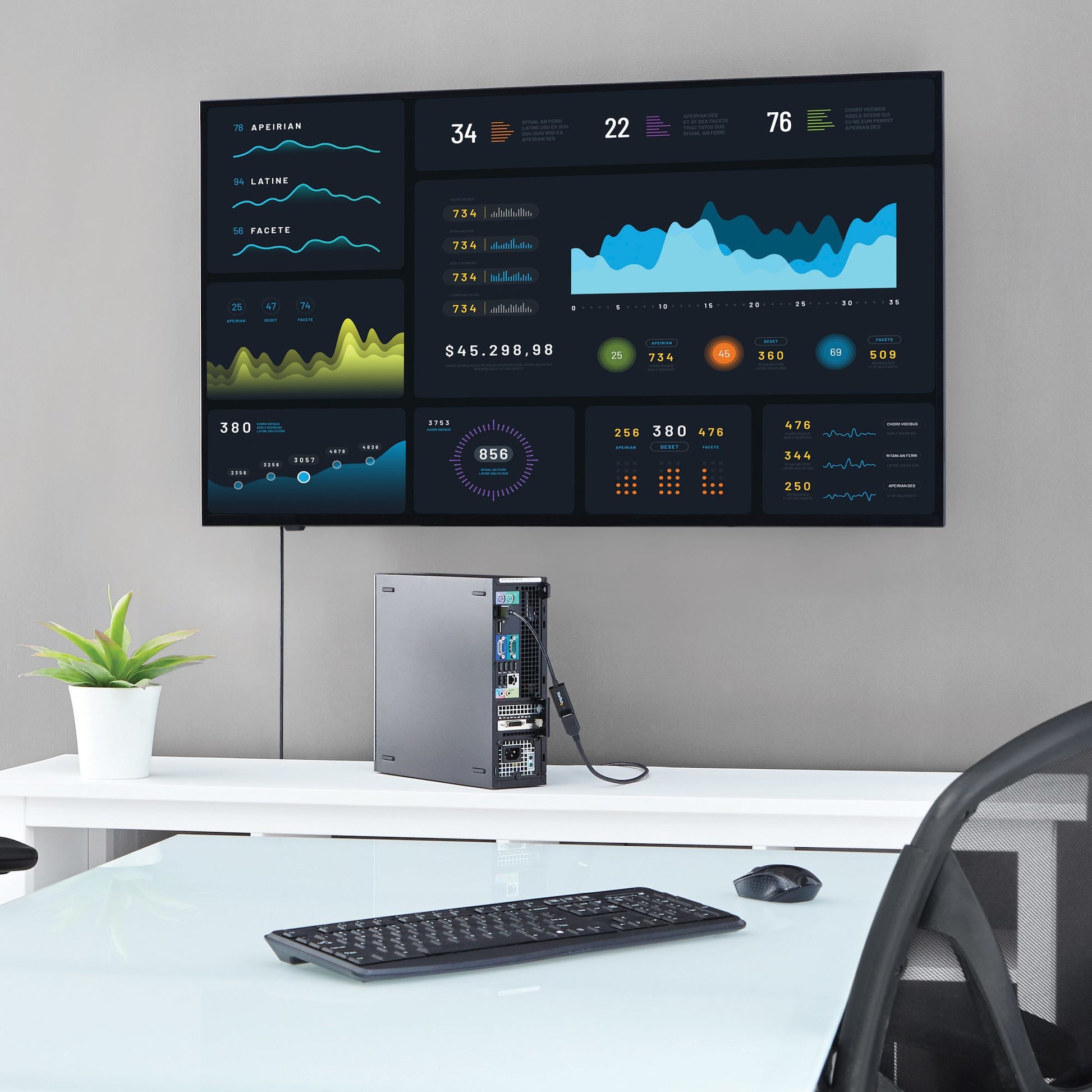 StarTech.com DisplayPort auf HDMI Adapter, 4K