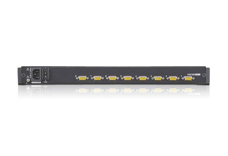 ATEN CL1308N – KVM-Switch – 8-Port, VGA – 1920 × 1200, 19" LCD-Konsole, Schwarz
