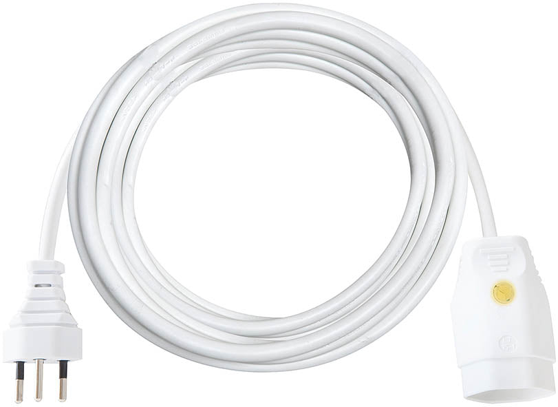 Brennenstuhl Verlängerungskabel – T12–T13, 5 m, 3×1 mm², Weiss