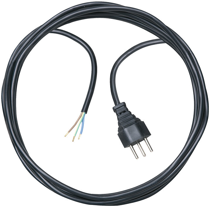 Brennenstuhl Verlängerungskabel T12–offen, 5 m, 1,5 mm², H05VV‑F 3G – schwarz