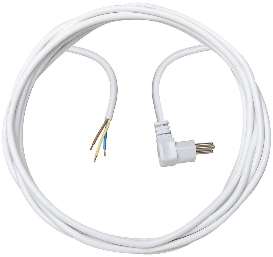 Brennenstuhl Verlängerungskabel – T12 (Winkelstecker) – Offen, 3 m, 3×1 mm², Weiss
