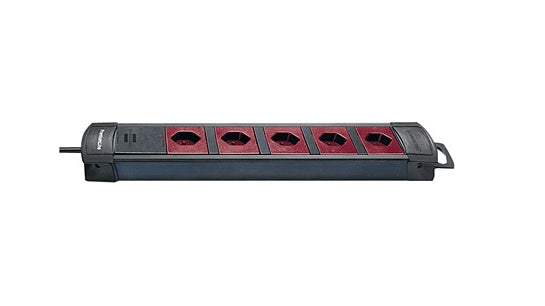 Brennenstuhl Premium-Line-Technik – Steckdosenleiste, quer, 5× T13, ohne Schalter, 3 m, Stecker T12