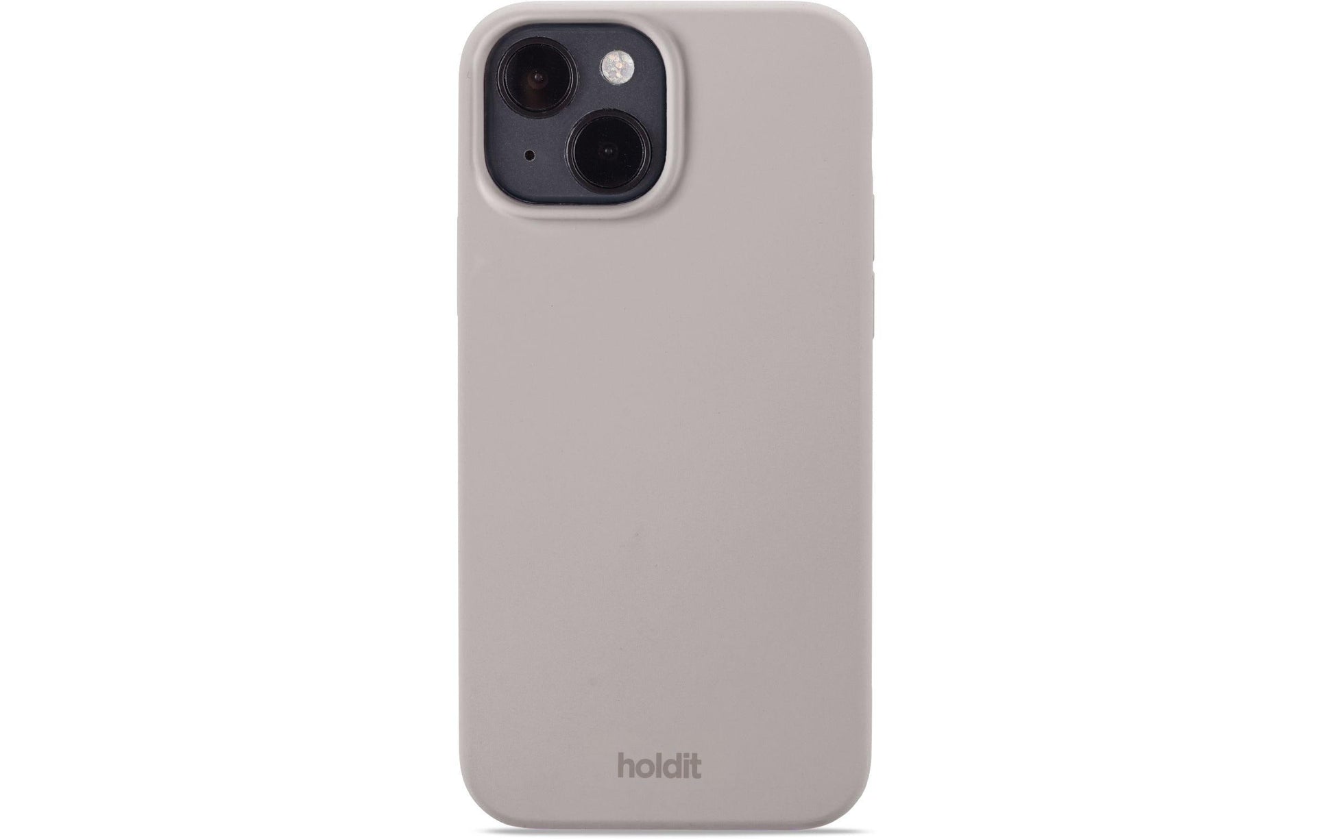 HoldIt Backcover – für Apple iPhone 14, Silikon, Taupe