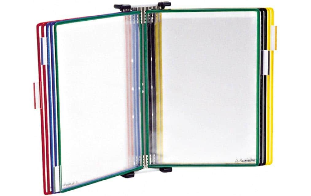 Tarifold Wandelement T-Display – hellgrau, Metall, für A4
