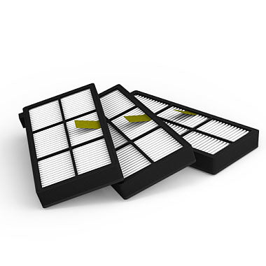 iRobot Staubsaugerfilter – 3 HEPA-Filter, für Roomba 800/900 Serie