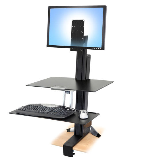 Ergotron WorkFit Tall-User Kit Single Wandhalterung – Schwarz