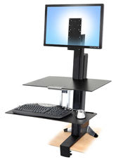 Ergotron WorkFit Tall-User Kit Single Wandhalterung – Schwarz