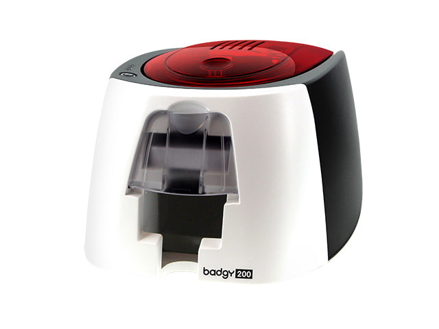 Evolis Badgy 200 – Kartendrucker, Thermosublimation, 260 × 300 dpi, für PVC-Karten 85,6 × 54 mm, USB