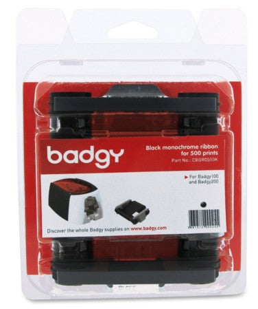 Evolis Farbband 500 Seiten, schwarz – für Badgy 100/Badgy 200, CBGR0500K