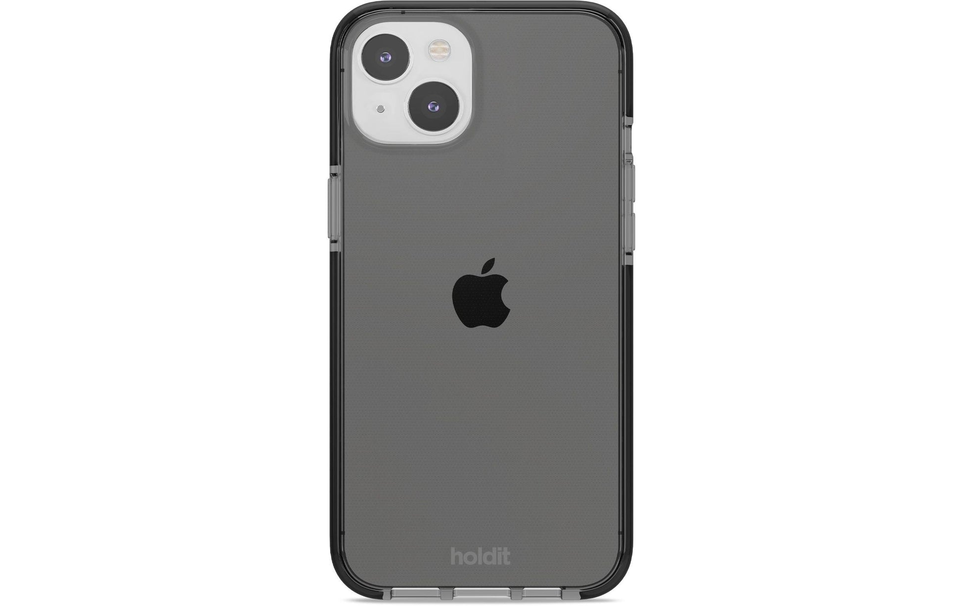 Holdit – Backcover – für Apple iPhone 14 Plus – transparent/schwarz – TPU – stossdämpfend