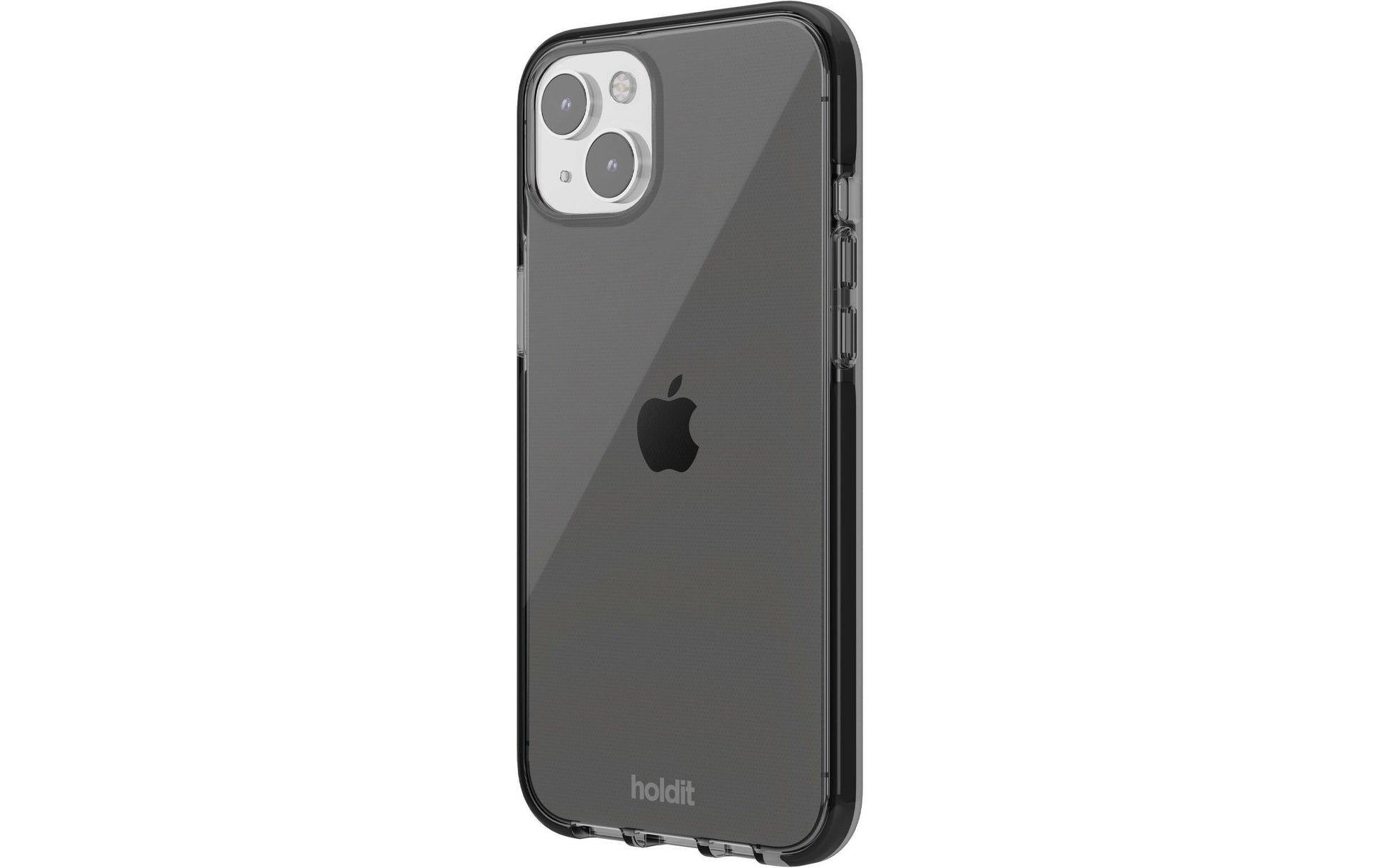 Holdit – Backcover – für Apple iPhone 14 Plus – transparent/schwarz – TPU – stossdämpfend
