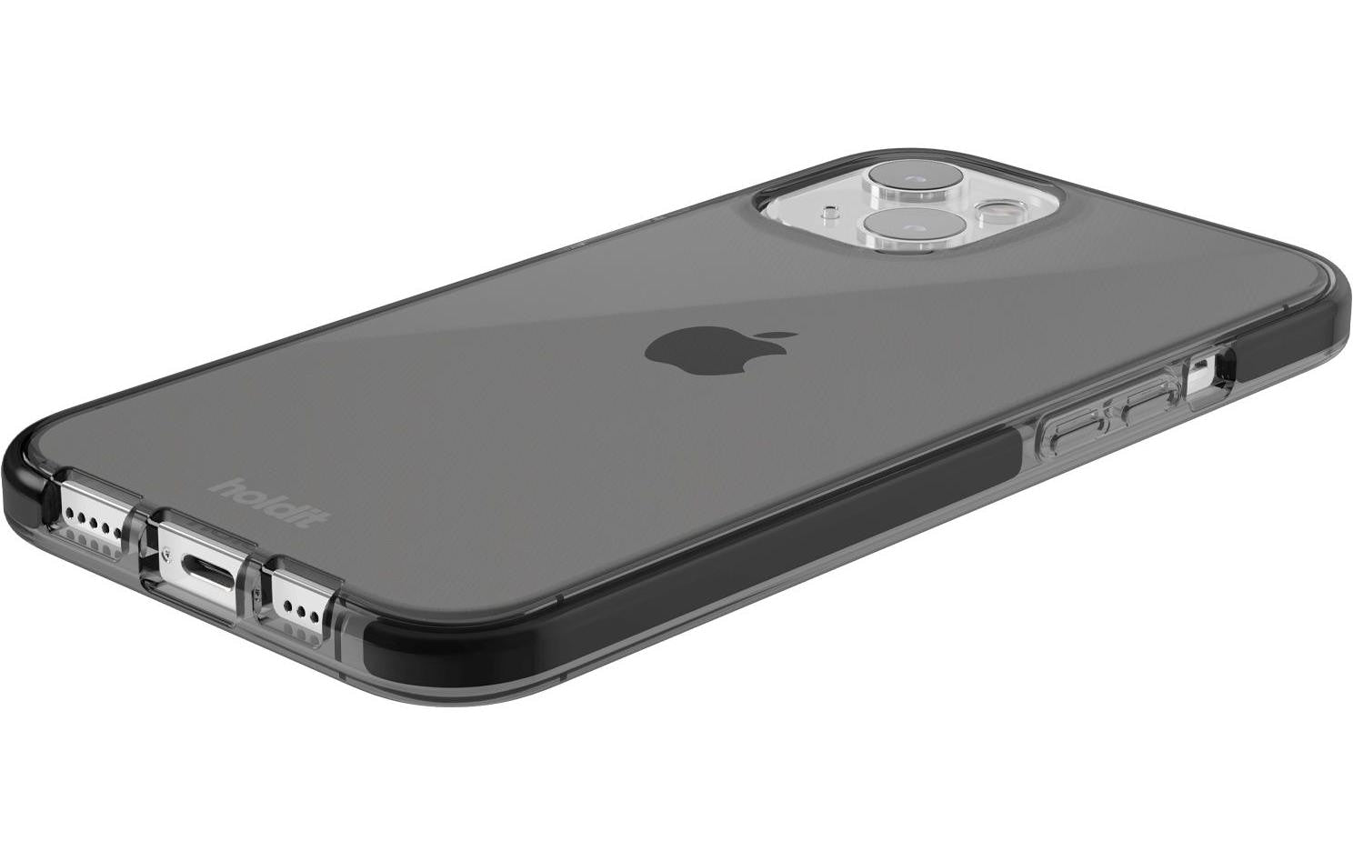Holdit – Backcover – für Apple iPhone 14 Plus – transparent/schwarz – TPU – stossdämpfend