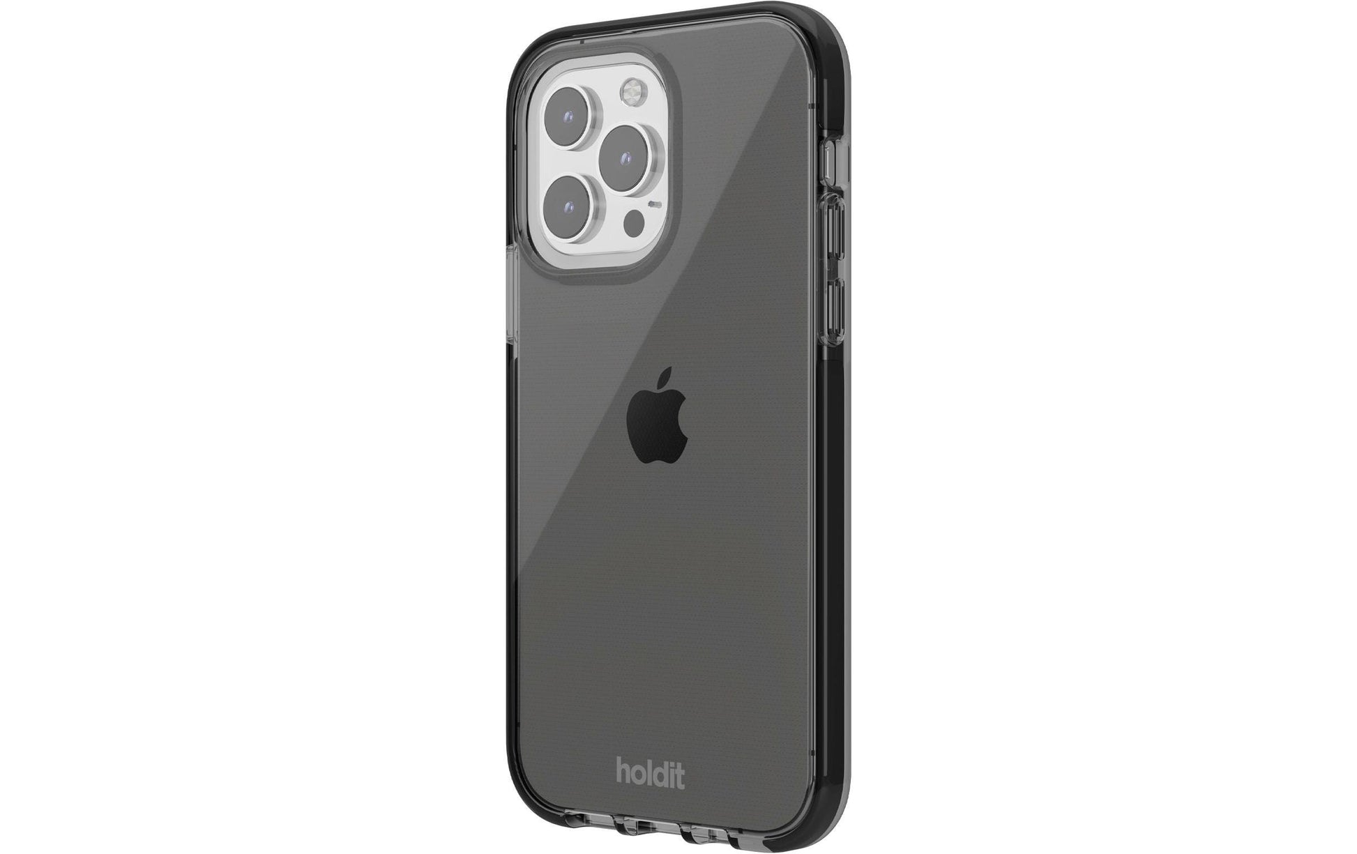 Holdit – Backcover – für Apple iPhone 15 Pro – schwarz – TPU, kabelloses Laden