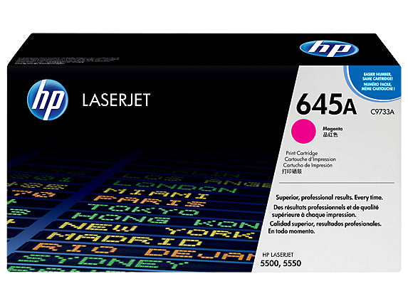 HP Toner-Multipack C9730A-C9733A – BK/C/M/Y, 13000 Seiten – für HP Color LaserJet 5500/5550