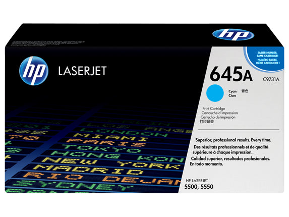 HP Toner-Multipack C9730A-C9733A – BK/C/M/Y, 13000 Seiten – für HP Color LaserJet 5500/5550