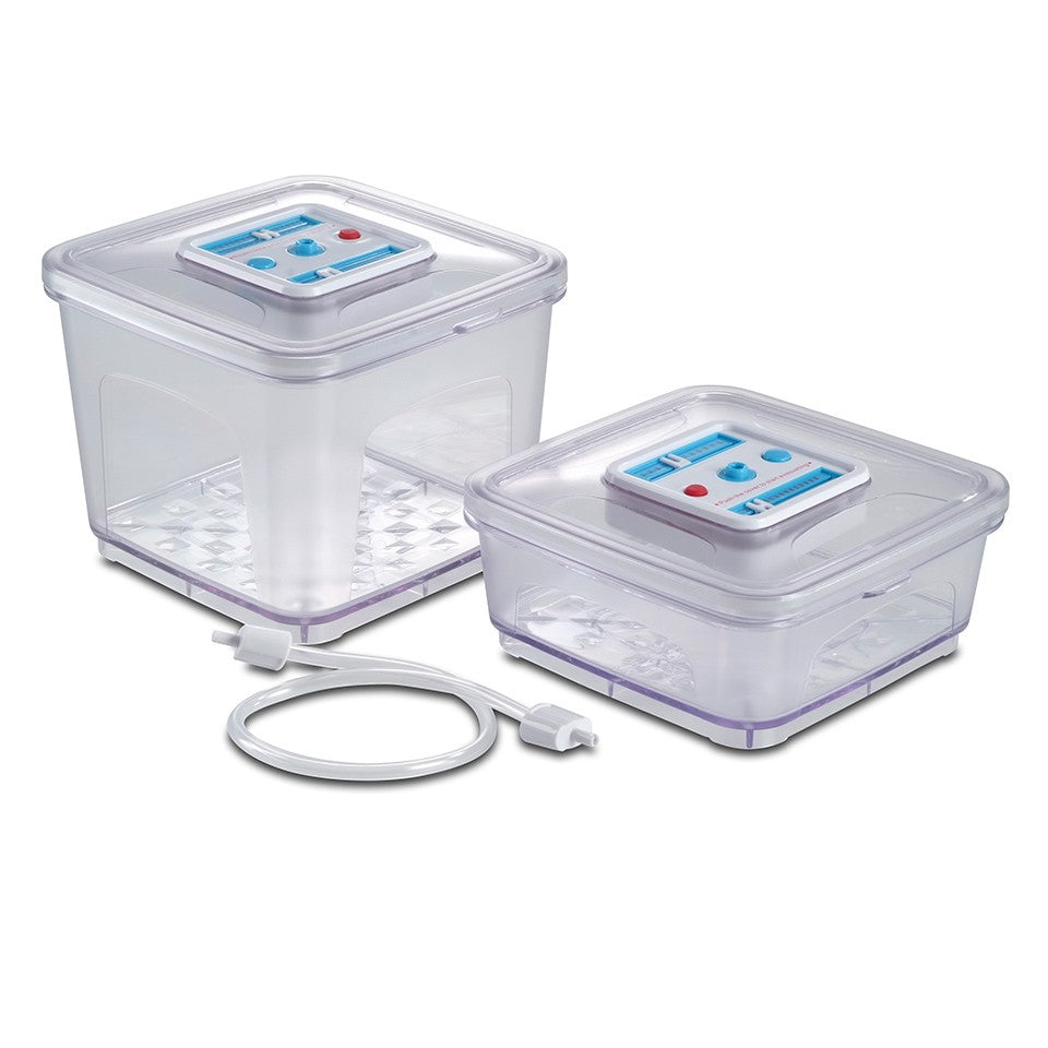 Solis Vakuumbehälter 922.79 – quadratisch, 1000 ml / 2800 ml, 2 Stk.