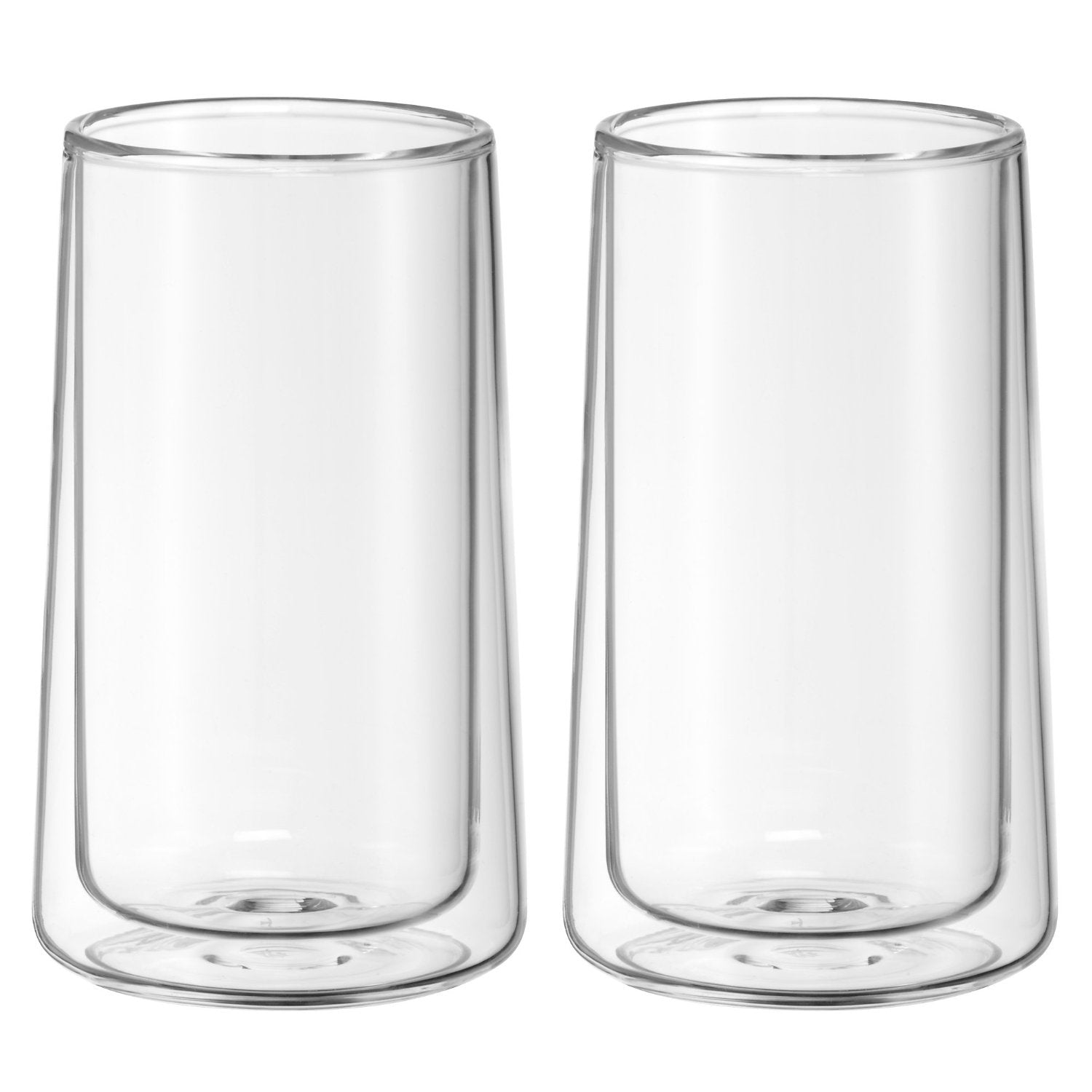 WMF Trinkglas – 2er Set, 270 ml, H 13,0 cm, Borosilikatglas, Transparent, doppelwandig, spülmaschinenfest