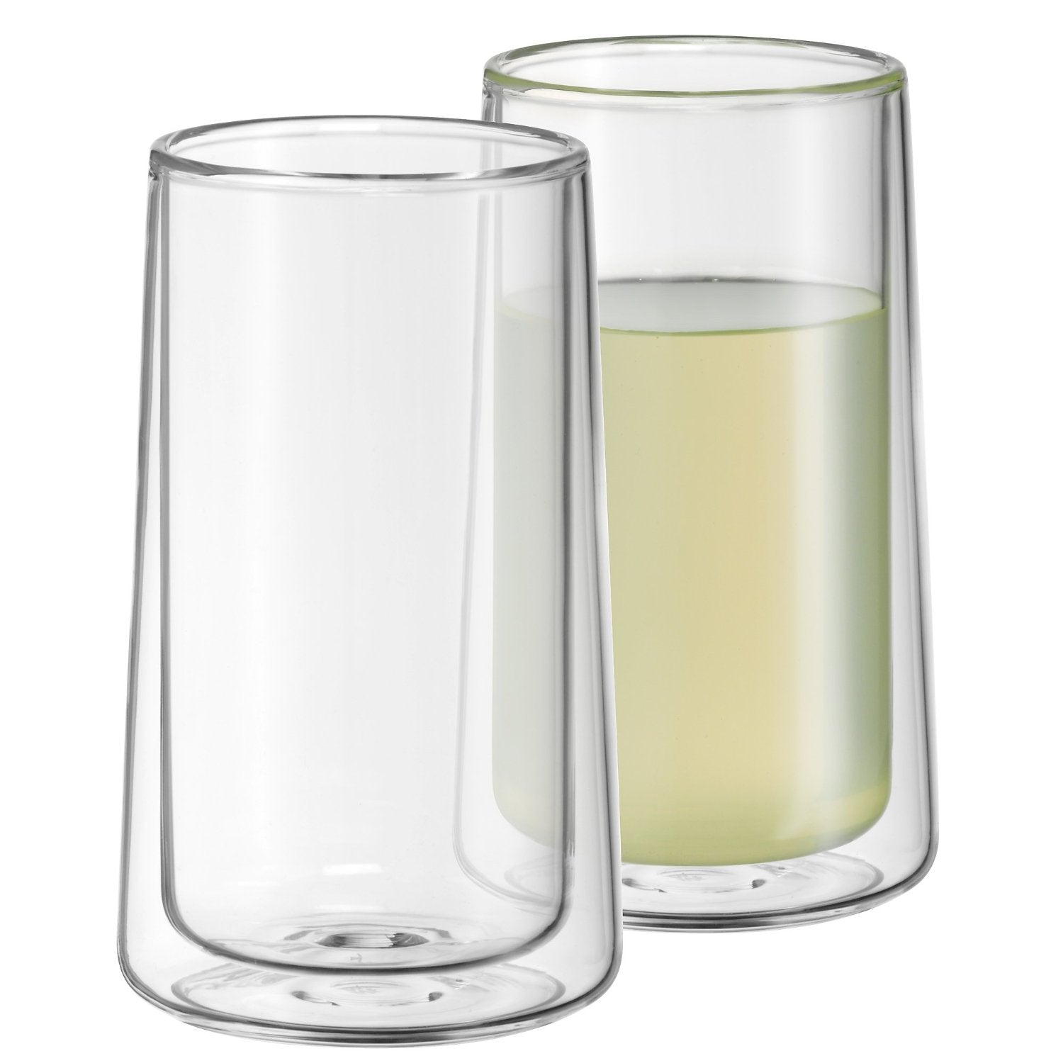 WMF Trinkglas – 2er Set, 270 ml, H 13,0 cm, Borosilikatglas, Transparent, doppelwandig, spülmaschinenfest