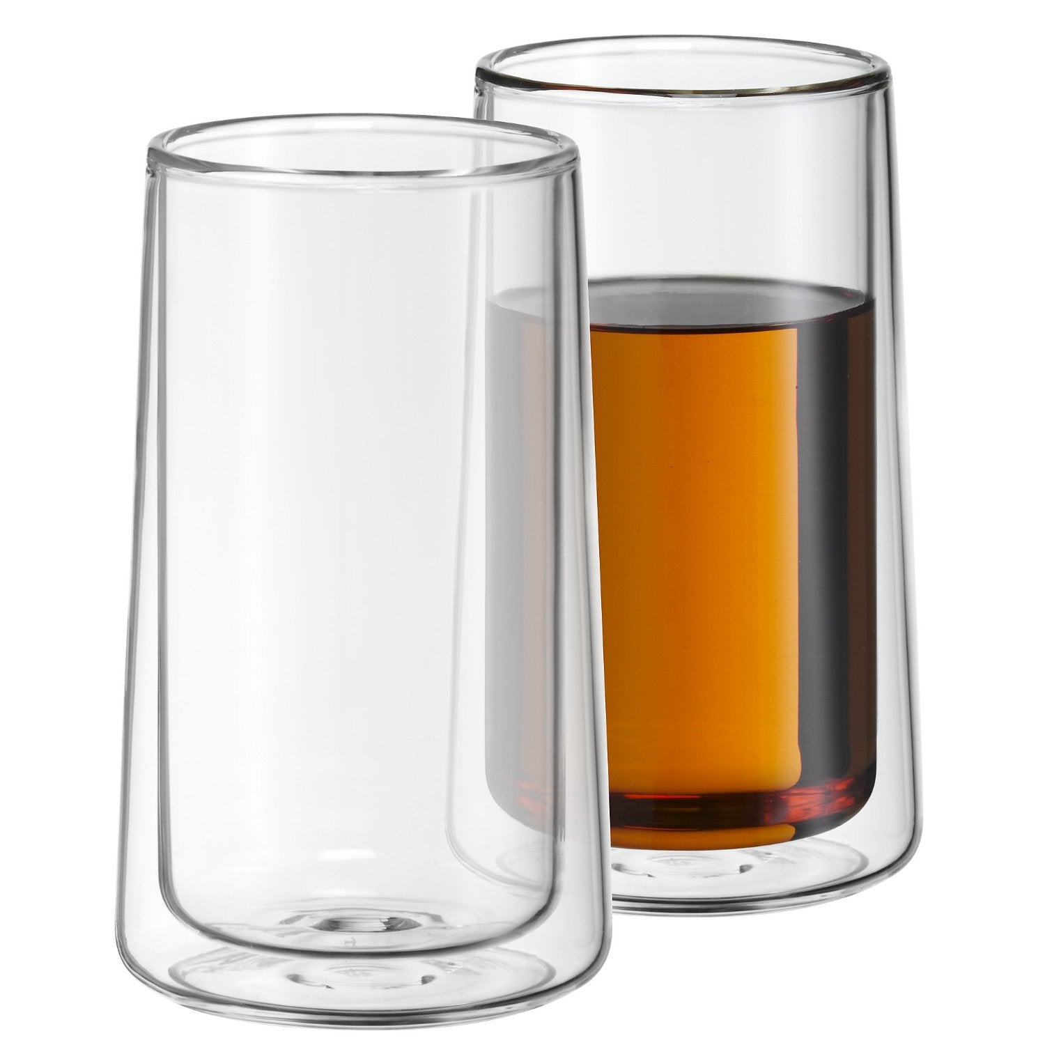 WMF Trinkglas – 2er Set, 270 ml, H 13,0 cm, Borosilikatglas, Transparent, doppelwandig, spülmaschinenfest