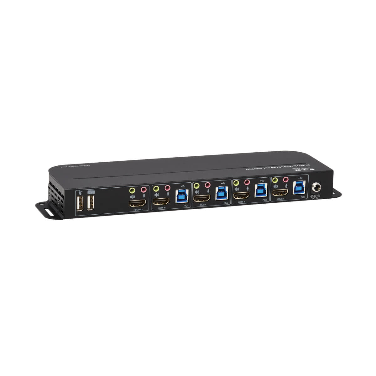 Tripp Lite B005-HUA4 – 4-Port HDMI KVM-Switch – 4K/60 Hz, USB 3.0-Hub, Audio