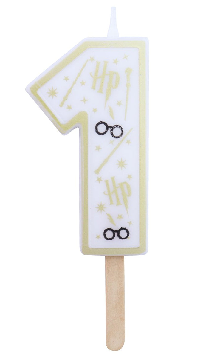 PME Geburtstagskerzen Harry Potter – Gold, Weiss – 38 × 70 mm – 1 Stk