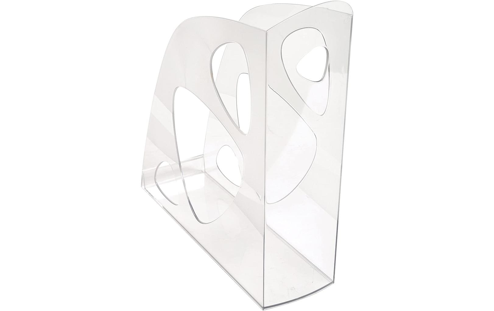 Exacompta Ecomag Stehsammler – A4 – Polystyrol (PS) – transparent – 248 × 77 × 257 mm