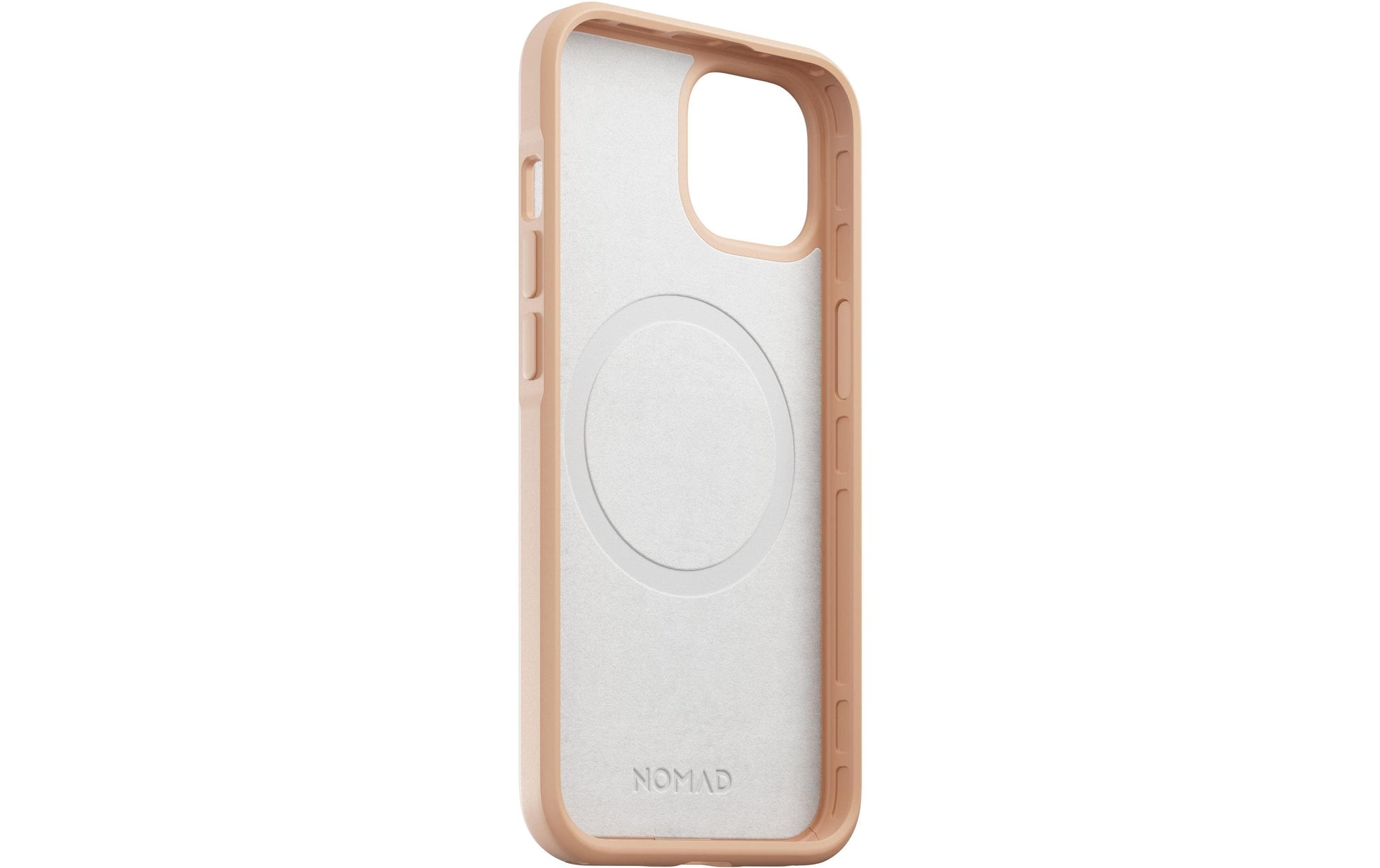 Nomad Modernes Backcover für Apple iPhone 14, Leder+PC, Beige