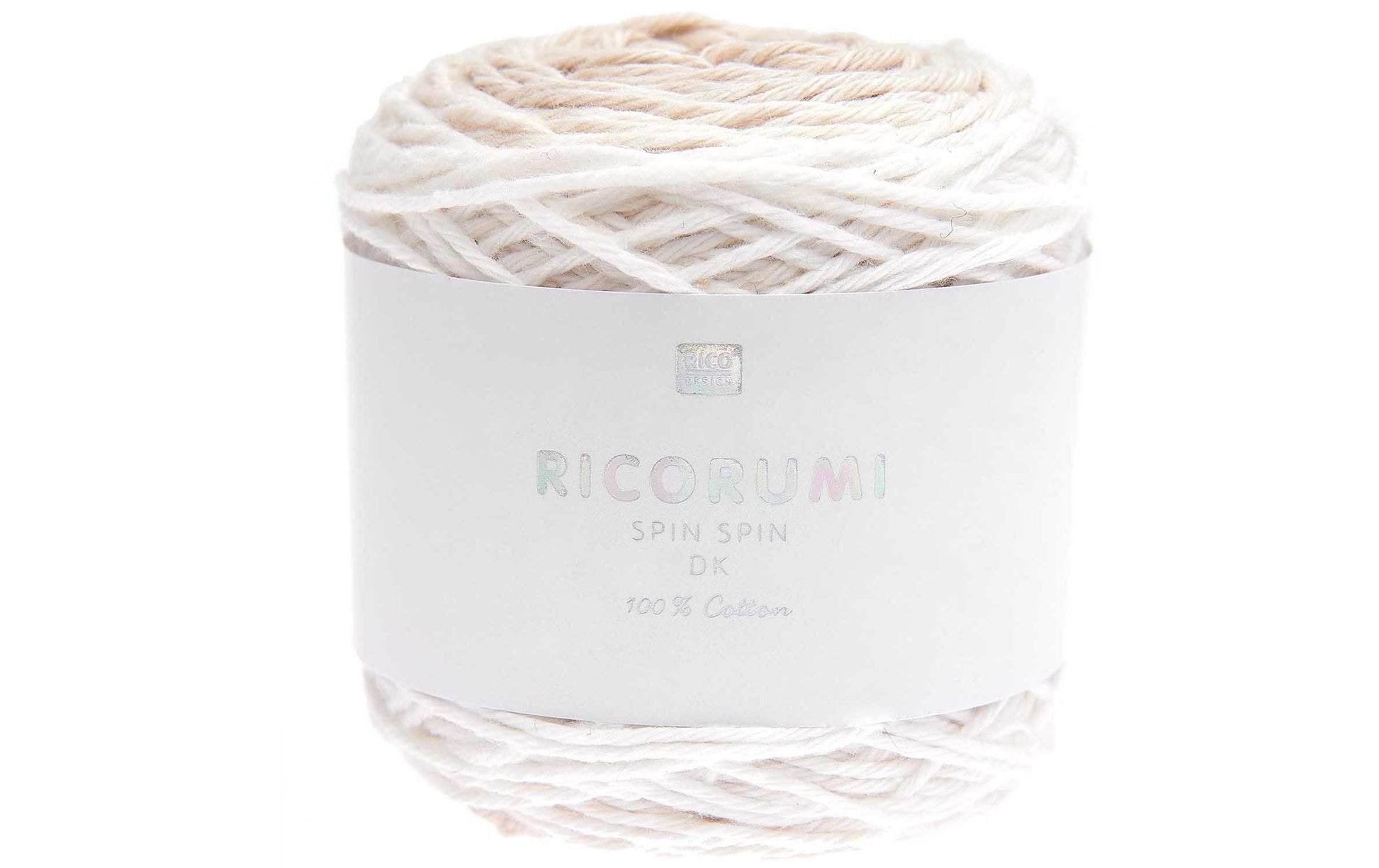 Rico Design Ricorumi Spin Spin Garn Nature – 50 g, 115 m, Nadel 4 mm, 100% Baumwolle, 1 Stk.