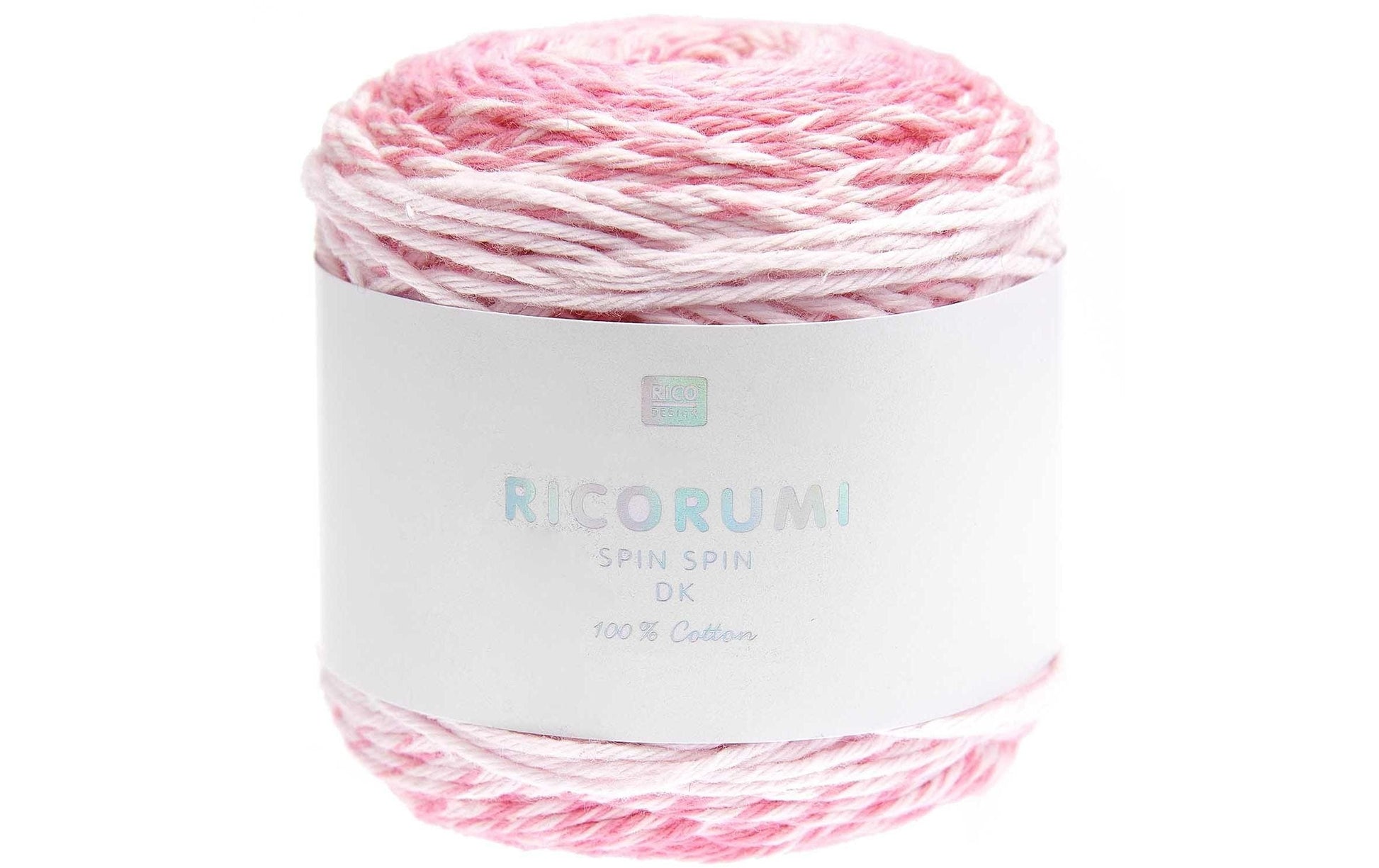 Rico Design Ricorumi Spin Spin Garn Weiss – 50 g, 115 m, Nadel 4 mm, 100% Baumwolle, 1 Stk.