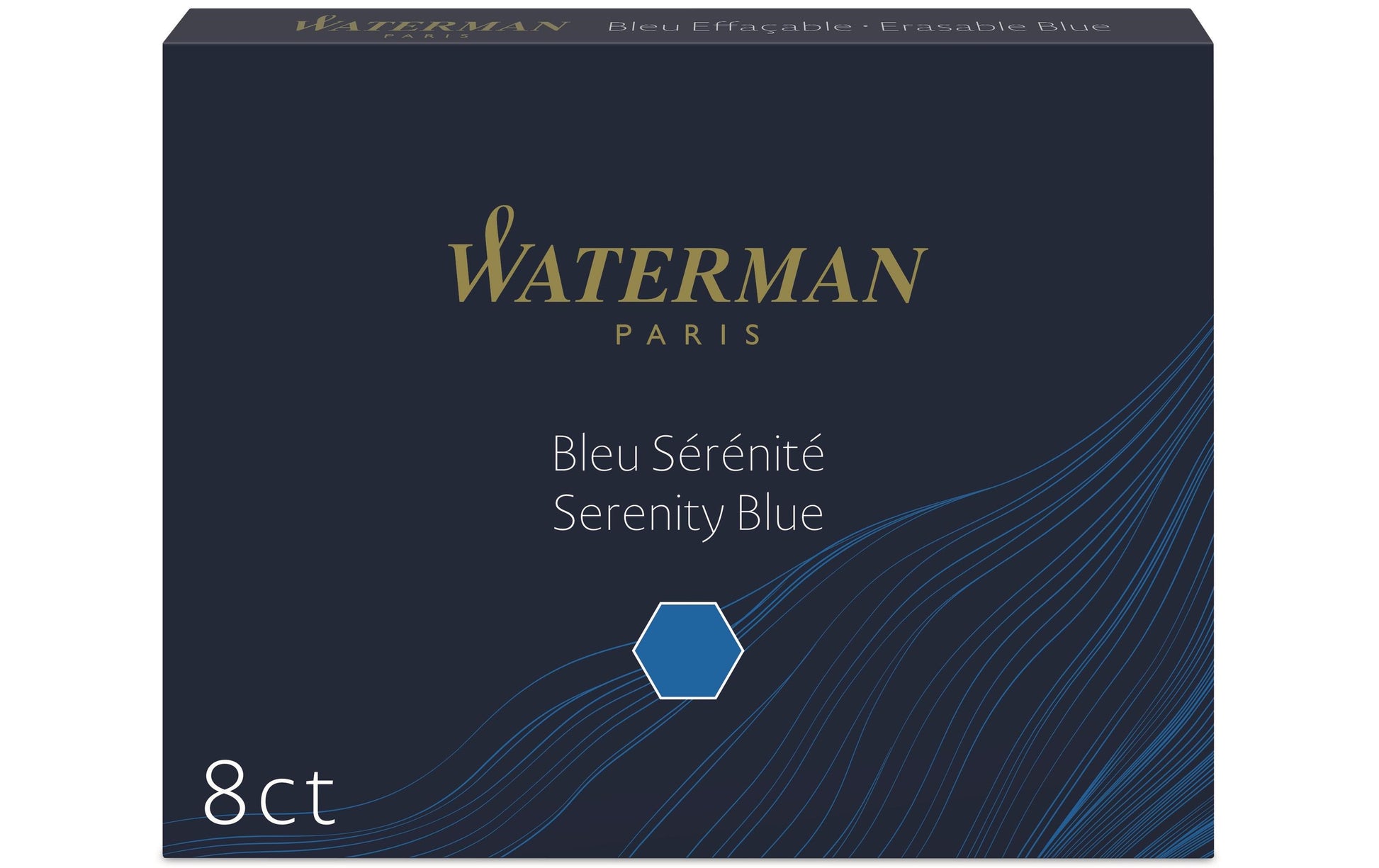 Waterman Tintenpatronen – Blau, Geruchsarm, 8 Stk.